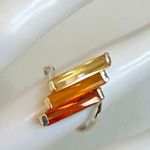 Sterling Silver Sunset Glass Triple Photo 2