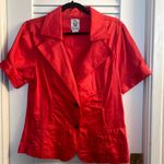 Ashley by 26 International  Red Blazer Top Photo 0