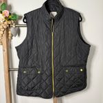 st. john's bay Womens Black Quilted Vest Zip Front Pockets Size XXL Photo 1