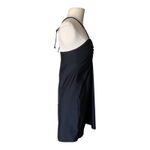 ANDIE NWT Waikiki Coverup Ruched Gathering Halter Bandeau Dress Black Small Photo 3