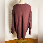 We The Free NWT Burgundy Oversized Long Sleeve Sweatshirt Photo 1