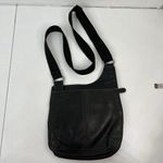 Fossil  Black Leather Crossbody Shoulder Bag Messenger Purse Adjustable Strap Photo 3