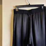 Michael Stars  Satin Black Wide Leg Pants Photo 5