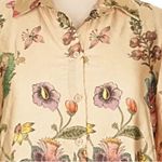 Elie Tahari NWOT Silk Floral Print Long Sleeve Blouse Top XL Photo 6