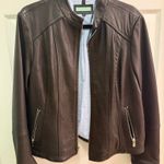 Black Rivet Black Leather Jacket Rivet Black Photo 0