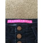 Tinseltown  Women's Juniors Mini Jean Shorts Dark Wash Zip Button Pockets Size 1 Photo 2