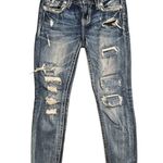 Miss Me low rise ankle skinny teal embroidery 25 Photo 0