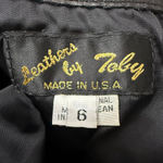 Vintage Leathers by Toby Black Leather Pencil Skirt Made in USA Size 6 Photo 6