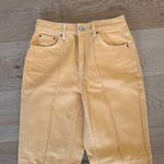 Topshop - Moto Mom Jeans in Yellow Orange Photo 1