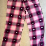 PINK Women size XS shade of pink pijama pants with pocket plaid dog print Photo 7