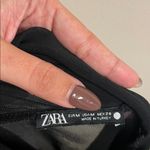 ZARA Black Sheer Mesh Turtleneck Long Sleeve Top – Size M Photo 8