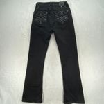 Western Blue Black Jeans Bootcut Rhinestone Embellished Denim Jeans Sz 26 Photo 11