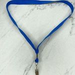 Blue ID Badge Holder School Work Lanyard Necklace Photo 0