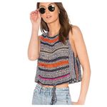 Free People  Step Outside Crochet Sweater Top Photo 1