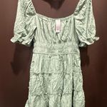 Blue Rain  Light Green Puff Sleeve Mini Dress, Size XL, NWT Photo 0