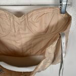 Bill Levkoff Bustier Lingerie Beige Womens Sz 10 Polyester Strapless Zip Corset Photo 10