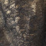 Elie Tahari  gold lace mini skirt size 2 Photo 2