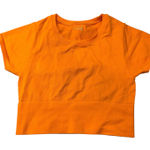 Offline by Aerie Seamless Ribbed Cropped T Shirt Orange Size S P Photo 0