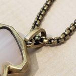 Kendra Scott {OS} Kimmy Necklace White Agate Stone Photo 6