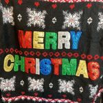 Christmas Sweater Merry Christmas fuzzy size M Red Size M Photo 2