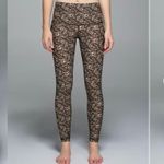 Lululemon Shine Tight Size 4 SEE MEASUREMENTS Shimmy Shimmer Multicolor Brown Photo 3