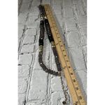 Talbots  Black Gold Grey Acrylic Plastic 2 Strand Adjustable Necklace Photo 9