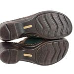 *Softspots Lara Clogs Womens Size 9.5W Green Suede Leather Comfort Boho Coastal Photo 9