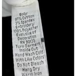 Quacker Factory White Jacket Medium Fish Embroidered Rhinestone Photo 8