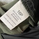 Briggs New York Petite Olive Green Wide Leg Career Dress Pants 16P Photo 7