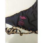 Nookie Beach Wild One Vintage Halter Top Swim Swimwear Bikini Top Leopard Print Photo 3