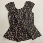 Windsor  Black &‎ Gold Sleeveless Bow Top Size Medium Photo 9