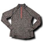 Tangerine  Gray and Black Fitted Raglan Hoodie Photo 0