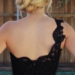 Mori Lee Black Lace Dress  Photo 2