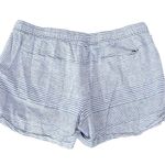 Vineyard Vines Blue White Pinstripe Linen Blend Shorts Sz S Photo 2