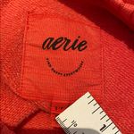 Aerie  Terry Toweling Oversized Crew Sweatshirt Orange Mind in the MNTS SMALL ‘22 Photo 10