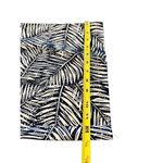 HOWON High Rise wide Leg Tropical Palazzo Pants size L White Photo 6