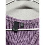 SHANNON PASSERO Knit Sweater Womens Small Purple Denim Pocket Pullover Boho Photo 3