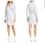 frame denim Frame Stripe wrap shirt dress, long sleeve‎ 100% cotton Photo 2