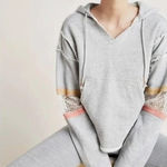 Free People Movement Womens Medium Grey Dream Catcher Hoodie Distressed Boho Gray Photo 0