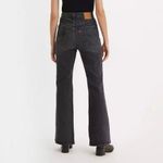 Levi's Levi’s 70’s High Flare Denim Jean 26 Women’s Just a Hint Black Photo 5
