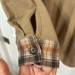 No Comment Tan plaid shacket Size Medium Photo 6