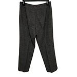 Talbots Vintage 100% Wool Lined Pants Lined Size 14 Black Textured Side Zip Photo 1