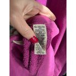 Free People Oversized Purple Lace Up Side Mock Neck Sweatshirt Photo 6