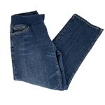 Motherhood Maternity Shirt Panel Straight Leg Jeans Blue Petite Large Photo 1