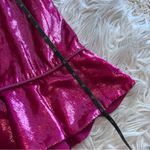 NWT REVOLVE Self Portrait pink velvet ruffle mini skirt Size 6 Photo 12