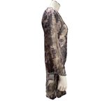 Sheer Gray Beaded Tunic Size M India Boho Rhinestone Resortwear Festival Top Photo 2