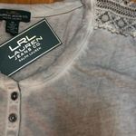Ralph Lauren ♨️HOST PICK♨️ Jeans gray cotton Shirt Top size medium Photo 2