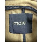 Maje  Oversized Cotton Blend Gabardine Office Military Style Jacket Coat Sz‎ 2/M Photo 4