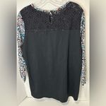 Van Heusen  Lace bodice floral print blouse‎ size large Photo 7