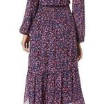 Parker NEW Elizabeth Ruffle Hi Lo Midi Dress Long Sleeve in Tanzanite Women's XS Photo 1
